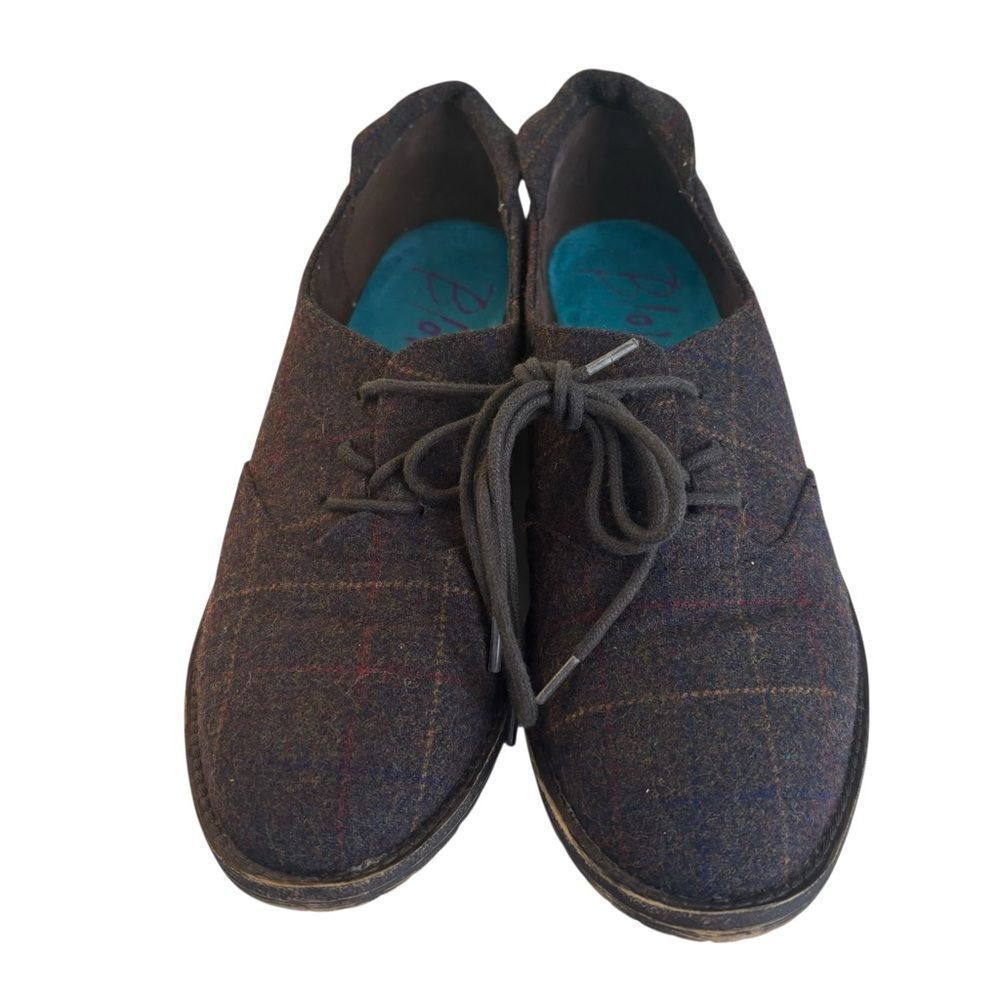 Blowfish Malibu Plaid Lace-Up Oxfords in Ladies Size 9.5